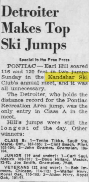 Kandahar Ski Club (Summit Ski Club) - Feb 1963 Article (newer photo)